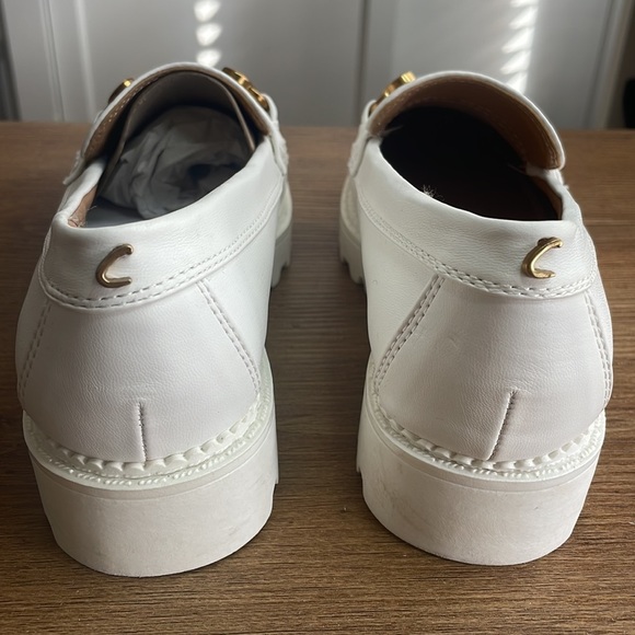 SAM EDELMAN Circus White Loafers NEW - Picture 4 of 6